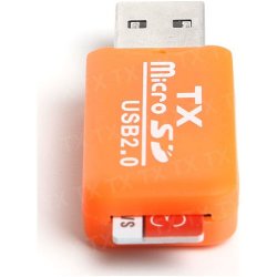 TX TXACUCR204OR Micro Sd Usb 2.0 Turuncu Harici Kart Okuyucu