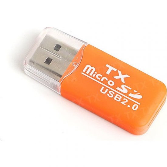 TX TXACUCR204OR Micro Sd Usb 2.0 Turuncu Harici Kart Okuyucu