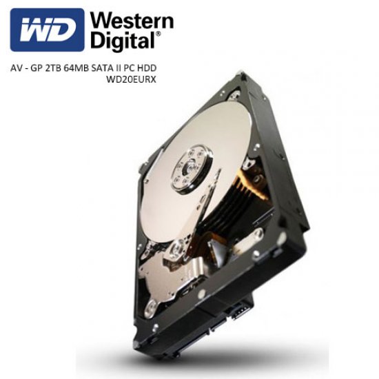 WD 3.5 2TB 5900 RPM 64MB SATA3 Güvenlik HDD WD20EURX (7/24)