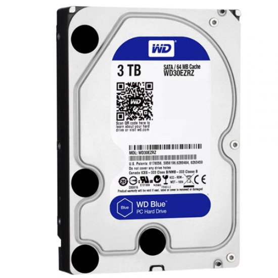 WD 3.5 Blue 3TB 64MB SATA3 PC HDD WD30EZRZ