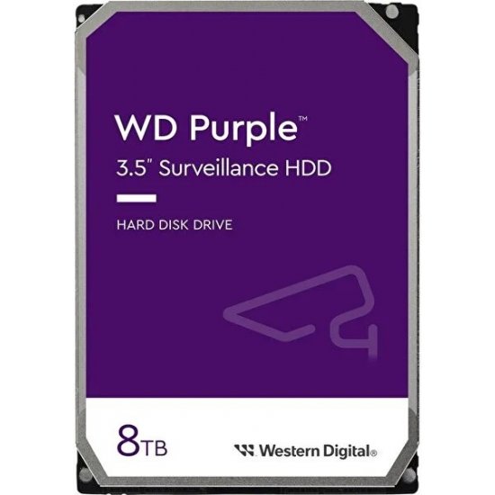 WD 3.5 PURPLE 8TB 5700RPM 256MB SATA3 Güvenlik HDD WD85PURZ (7/24)