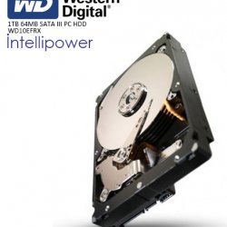 WD 3.5 RED 1TB INTELLIPOWER 64MB SATA3 NAS HDD WD10EFRX (7/24)