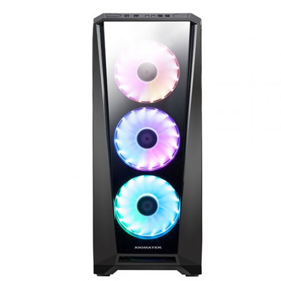 XIGMATEK MYSTIC 9 EN42739 650W 80+ Temperli Panel Siyah 4*RGB Fan  Control Gaming Kasa