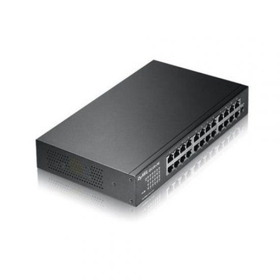 ZYXEL GS1100-24E 24 Port 10/100/1000 Mbps Gigabit Rack Mountable Switch