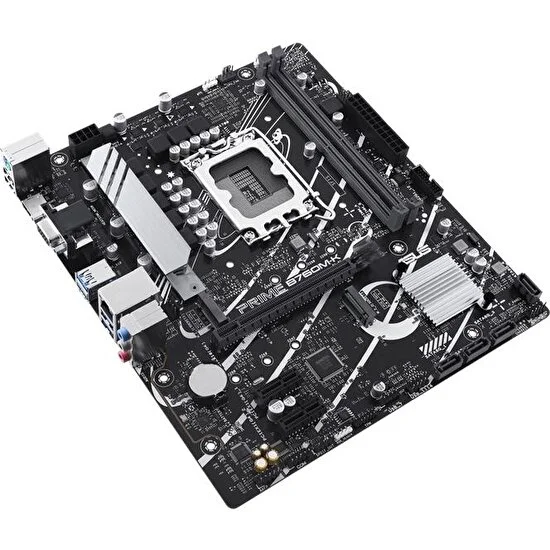 ASUS INTEL PRIME B760M-K D5 DDR5 8000(OC) VGA HDMI 2.5Gbit LAN M.2 16x 1700P USB 3.2 Gen1, Gen2 (12-13. Nesil)